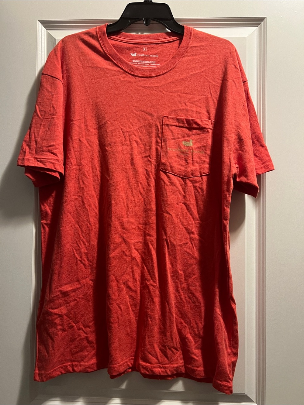 Southern Marsh Coral Short-Sleeve Pocket Tee